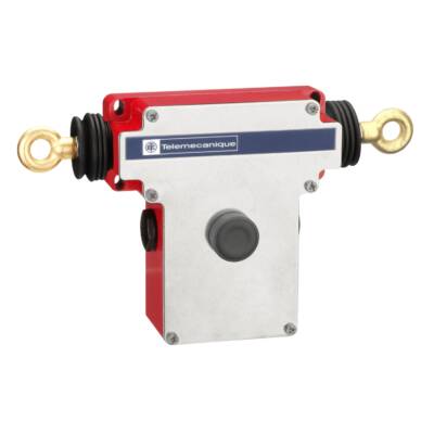 Dual emergency stop rope pull switch, Telemecanique Emergency stop rope pull switches XY2C, e 2x(1NC+1NO), Pg13.5, flush pb - Telemecanique Sensors - XY2CEDC190