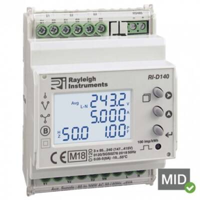 RI-D140 Multifunction Energy Meters - MID Certified