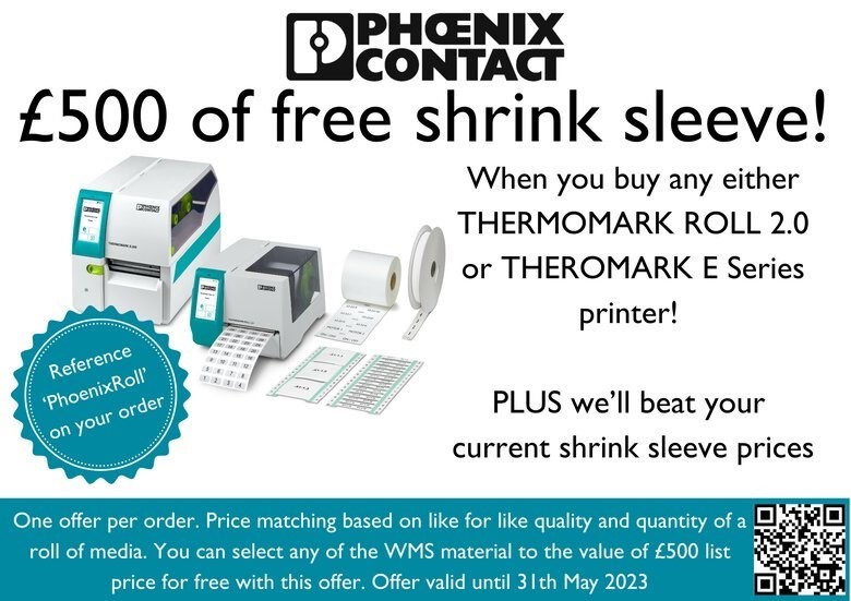 £500 of free shrink sleeve